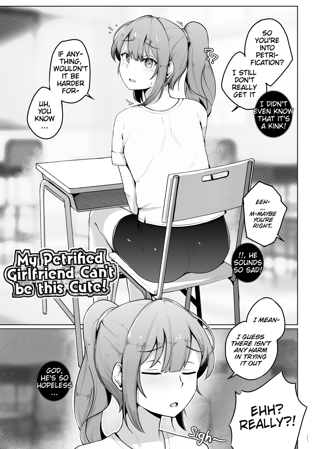 Hentai Manga Comic-My Petrified Girlfriend Can't Be This Cute!-Read-2